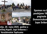 Komemoracija za žrtve masovnih likvidacija u sjevernoj Hrvatskoj